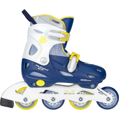 Afbeelding van Nijdam Inlineskates Jongens Verstelbaar Hardboot Navy Seal Marine/Geel 30 33