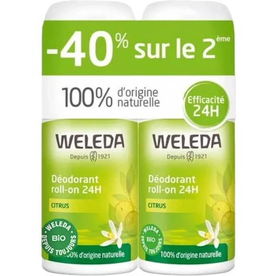 Afbeelding van Weleda Citrus Roll on Deodorant 24H Set van 2 x 50 ml