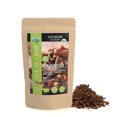 Image de Alpi Nature Clou de Girofle bio 125g, Clous Entiers Séchés, Épice Cuisine