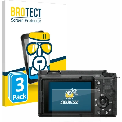 Afbeelding van BROTECT Screenprotector voor Sony Alpha ZV E1 Folie Beschermfolie Beschermglas transparant (3 Stuks)