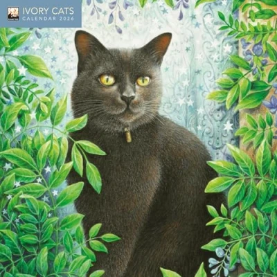 Afbeelding van Ivory Cats by Lesley Anne Mini Wall Calendar 2026 (Art Calendar)