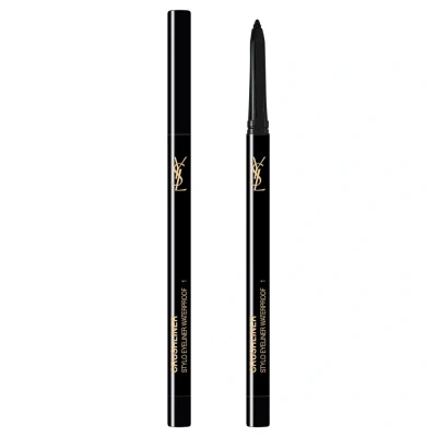 Afbeelding van Yves Saint Laurent Crushliner Eyestylo Waterproof Oogpotlood 1 Noir Intense