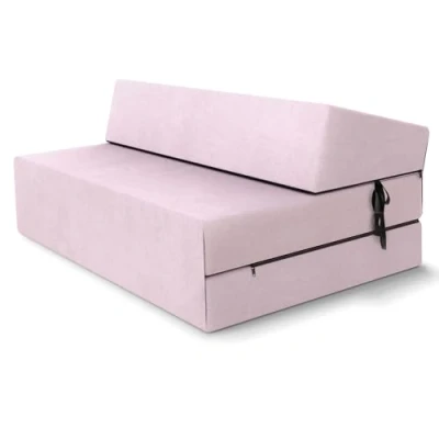 Afbeelding van FDM Suzi Maxi vouwmatras 120 x 200 cm, koudschuim, hoogte 14 hardheid H3, Öko Tex gecertificeerd, anti allergische hoes, machinewasbaar, roze