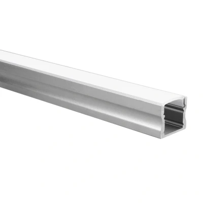 Afbeelding van Yphix Led Strip Profiel Potenza Aluminium Hoog 1m Incl. Melkwitte Afdekkap LEDdirect.nl
