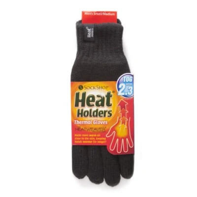 Afbeelding van Heatholders, Superwarme Gevoerde Heren Handschoenen, Black, Maat L/XL