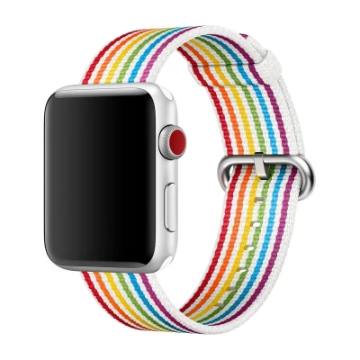 Afbeelding van Apple origineel Woven Nylon Watch 38mm / 40mm 41mm Pride Edition MRY22ZM/A