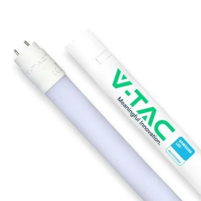 Afbeelding van V TAC VT 121 N Witte LED T8 buizen Samsung IP20 18W 1850 Lumen 6500K 5 jaar 120CM