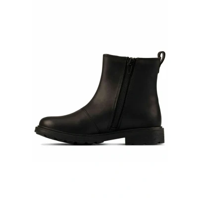 Afbeelding van Clarks Astrol Orin K enkellaars Chelseameisjes, Zwart leder