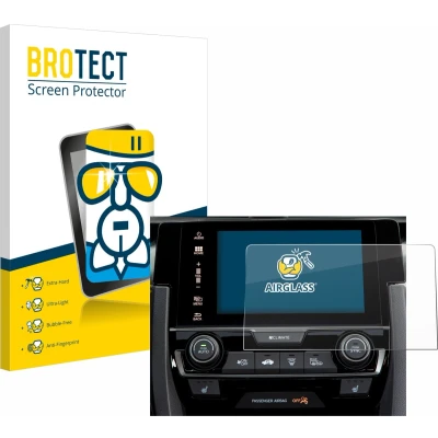 Afbeelding van BROTECT Screenprotector voor Honda Civic 2020 Infotainment System Folie Beschermfolie Beschermglas transparant