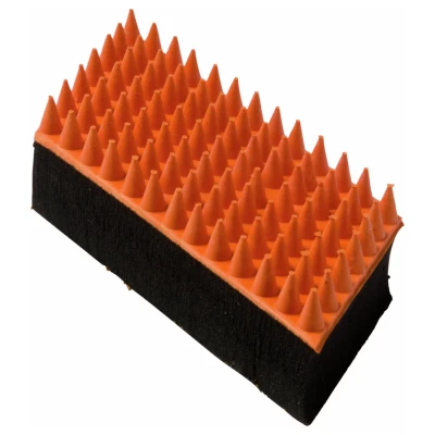 Afbeelding van Beaubeau Rubber Borstel Verzorging 12x4.6x2.4 cm Rood Zwart