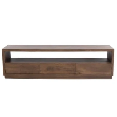 Afbeelding van Giga meubel Tv Luxurious Donkerbruin Mangohout 180x40x50cm