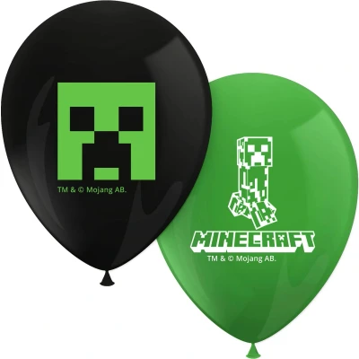 Afbeelding van Minecraft Ballonnen 28cm 8 stuks