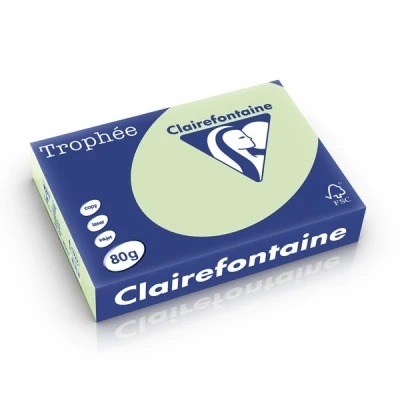 Image de Clairefontaine papier couleur 80 g/m² A4 (500 feuilles) vert golf