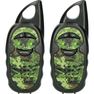 Afbeelding van Alecto FR 05CAMO Set van twee walkie talkies voor kinderen, tot 3 kilometer bereik, Camouflage