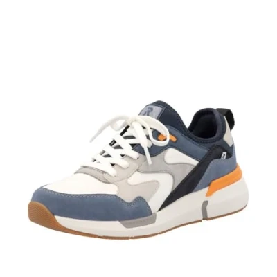 Afbeelding van Rieker Adult Master FSK lage schoenen voor heren, Blauw, 46 EU