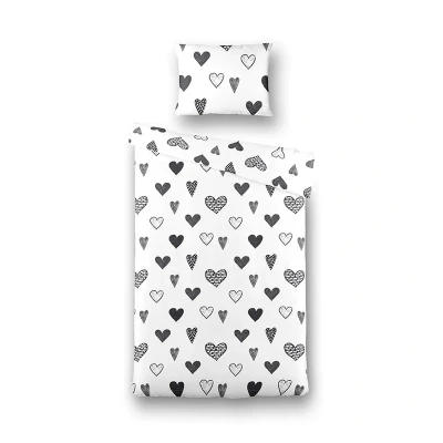 Afbeelding van Kinderdekbedovertrek Lovely Hearts 100x135 cm