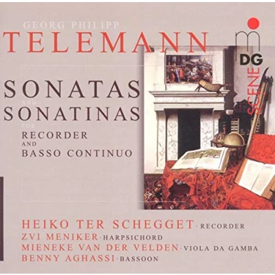 Afbeelding van Heiko ter Schegget, Benny Aghassi, Mieneke van der Velden, Zvi Meniker Telemann: Sonatas And Sonatinas For Recorder Basso Continuo (Super Audio CD)