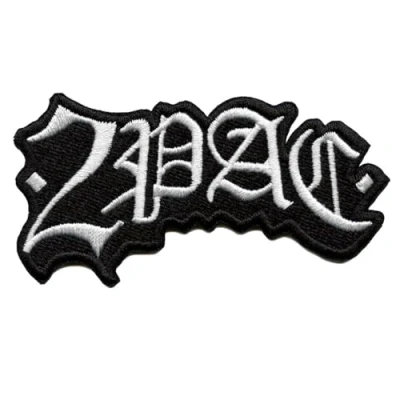 Afbeelding van Tupac Gothic Arch Patch Wit/Zwart