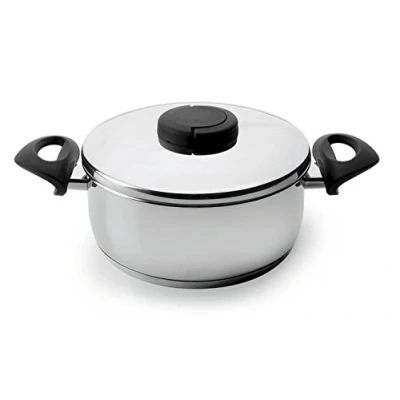 Afbeelding van Lacor Braadpan met deksel Study INOX 18/10 28 CM.