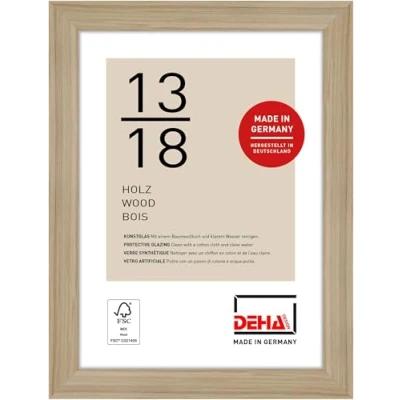 Afbeelding van DEHA Design Fontana houten portretlijst, 13 x 18 cm, eiken