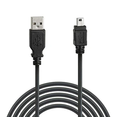 Afbeelding van Wicked Chili 3 m oplaadkabel compatibel met Dualshock PS3 controller, Mini USB kabel (opladen en play functie, high speed 2.0 kabel) PlayStation3 aansluitkabel, zwart