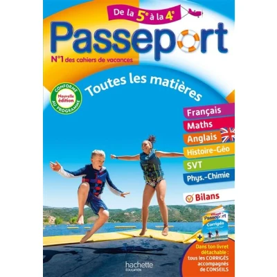 Image de Passeport Toutes les matières de la 5e à 4e Cahier vacances 2025