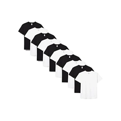 Afbeelding van Fruit of the Loom T shirt (5 stuks) voor heren, Zwart/Wit
