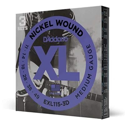 Afbeelding van E Git.snaren EXL115 3D 11 49 nikkel omwonden 3er Set