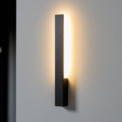Afbeelding van Arcchio LED wandlamp 2lichts Aluminium H: 42.5 cm zwart Inclusief lichtbronnen
