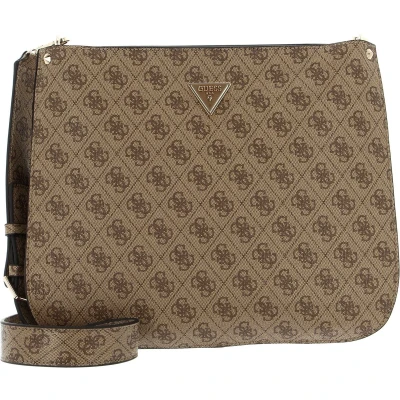 Afbeelding van Guess Meridian Schoudertas, Dames, Maat: One Size, Latte logo