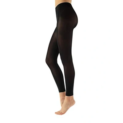 Afbeelding van CALZITALY Danspanty voor dames zonder voet balletlegging zwart S/M, L/XL 60 DEN Made in Italy, zwart.
