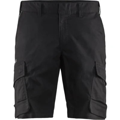 Afbeelding van Blaklader Industrie short met stretch 1446 1832 Zwart/Donkergrijs C60