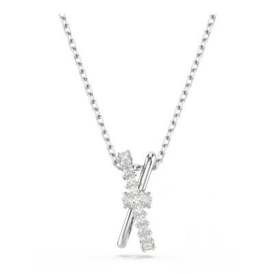 Afbeelding van Swarovski dames Hyperbola ketting met zirkonia in de kleur Zilver