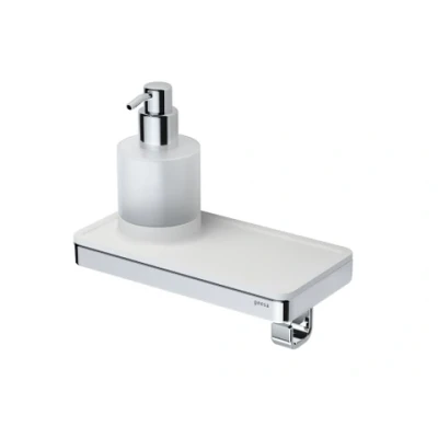 Afbeelding van Geesa Frame zeepdispenser chroom Wit planchet