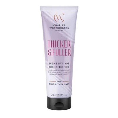 Afbeelding van Charles Worthington Dikke dichte conditioner, verdikkende conditioner voor fijn haar, verdikkingsproducten vrouwen en mannen, haarreparatie, 250 ml