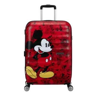 Afbeelding van American Tourister Wavebreaker kinderkoffer, 55 cm, 36 l, Veelkleurig (Mickey Comics Red), MATTE SCHELL DISNEY