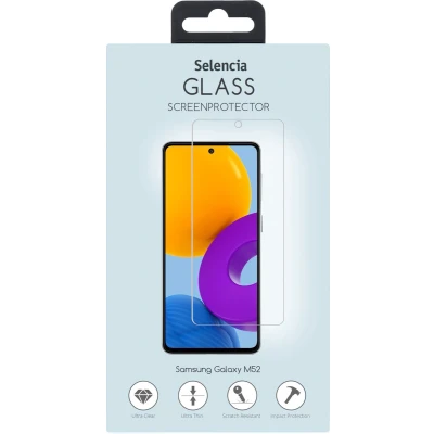 Afbeelding van Selencia Screenprotector Geschikt voor Samsung Galaxy M52 Tempered Glass Gehard Glas