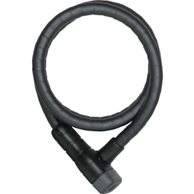 Afbeelding van ABUS Steel O Flex Microflex 6615K pantserkabel, staalkabel met stalen tank, veiligheidsniveau 5 120 cm, zwart
