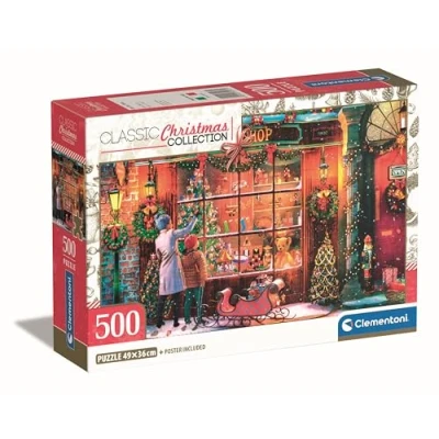 Afbeelding van Clementoni 35567 Old Toy Shop puzzel voor volwassenen, 500 stukjes, gemaakt in Italië, meerkleurig, 35567, meerkleurig