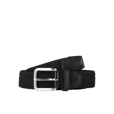 Afbeelding van Jack &amp; Jones Jacspring BELT Gevlochten riem, Heren, Maat: 80, Black