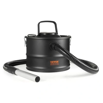 Image de VEVOR Aspirateur à Cendres 15 L 1200 W pour Cheminées Poêles Granulés Barbecue