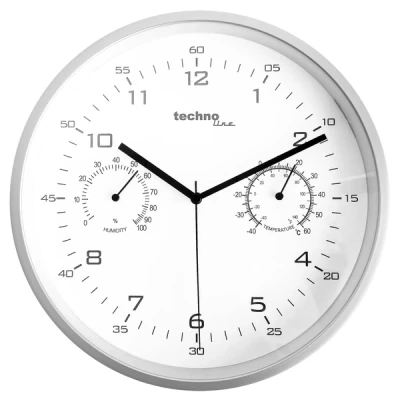 Afbeelding van Technoline, Klok, WT 653, zilver (25 cm)