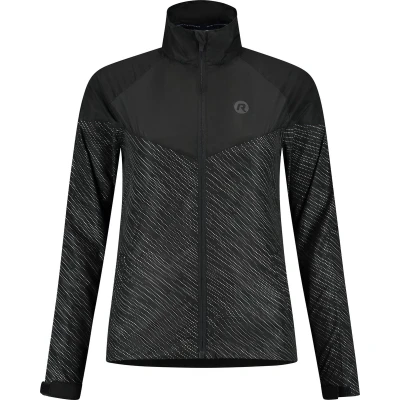 Afbeelding van Rogelli Hardloopjack Dames Essential HI VIS Zwart Maat XS