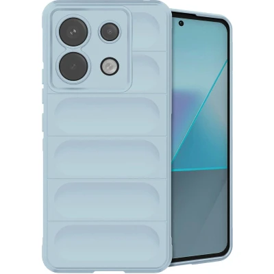 Afbeelding van iMoshion Hoesje Geschikt voor Xiaomi Poco X6 Pro Siliconen EasyGrip Backcover Lichtblauw