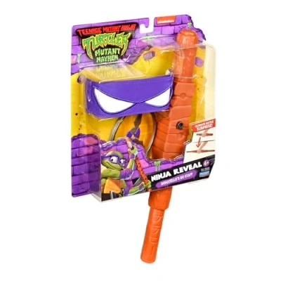 Afbeelding van Ninja schildpadden, gevechtswapens, kenmerkend wapen van je held, Donatello, speelgoed voor kinderen vanaf 4 jaar, Giochi Preziosi TU8064