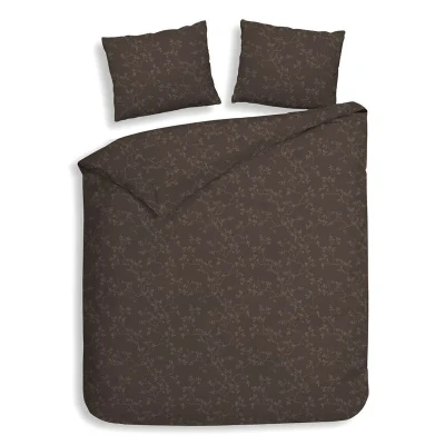 Afbeelding van Heckettlane Alloro Dekbedovertrek Lits jumeaux 240x200/220 cm Coffee Quartz