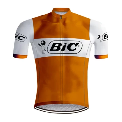 Afbeelding van Retro Wielershirt Bic Oranje REDTED