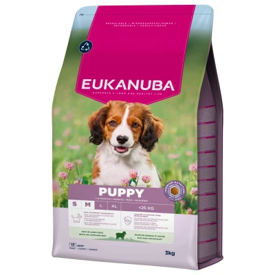 Afbeelding van Eukanuba Puppy Small &amp; Medium Breed Hondenbrokken Lam Rijst 3 kg