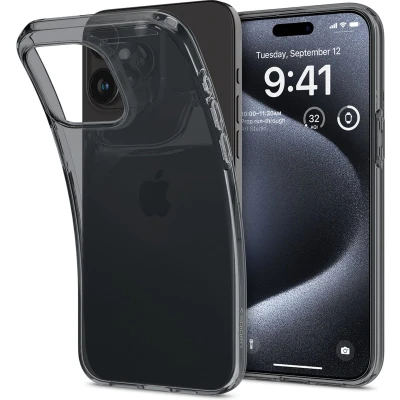 Afbeelding van Spigen Crystal Flex Hoesje Geschikt voor Apple iPhone 15 Pro Back Cover TPU Space