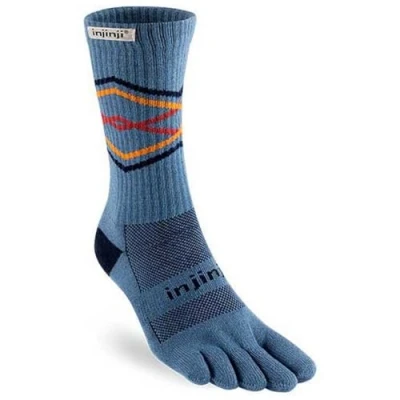Afbeelding van Injinji Trail Midweight Crew Blauw/Grijs 37 40